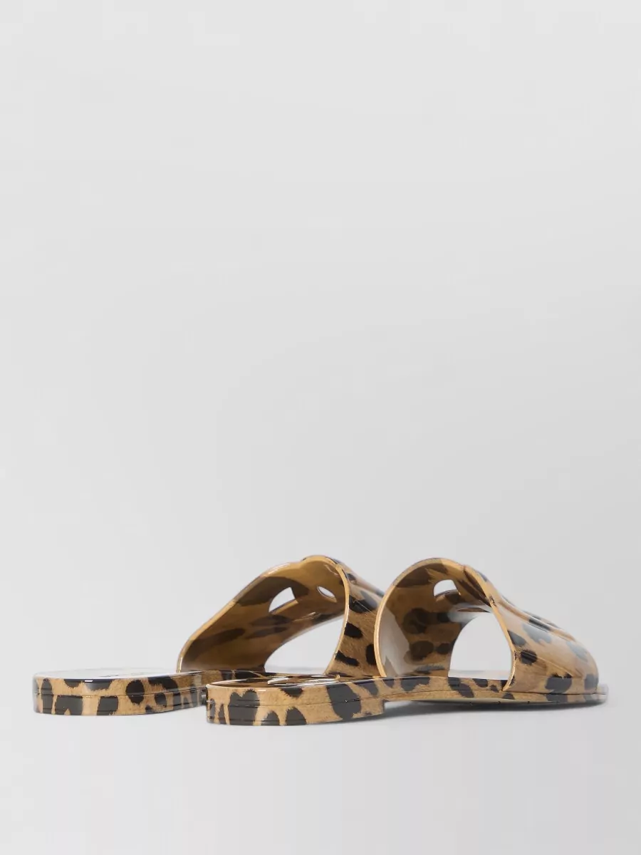 Dolce&Gabbana Logo-Cutout Rubber Slides