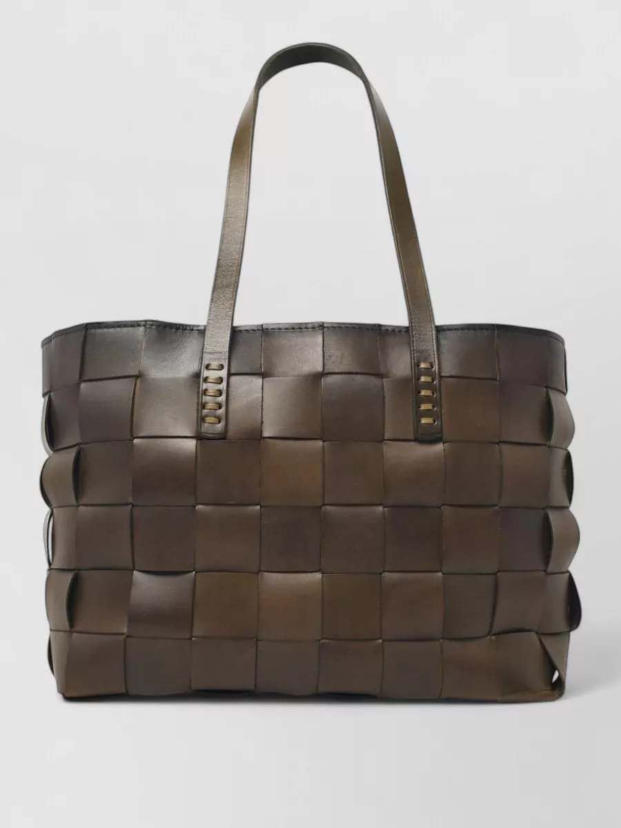 Dragon Diffusion japan tote leather bag woven design