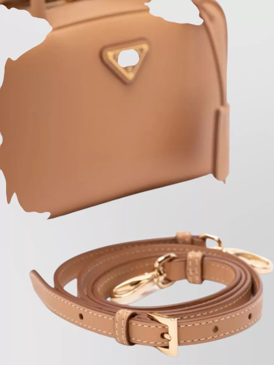 Prada Leather Top Handle Bag Shoulder Strap