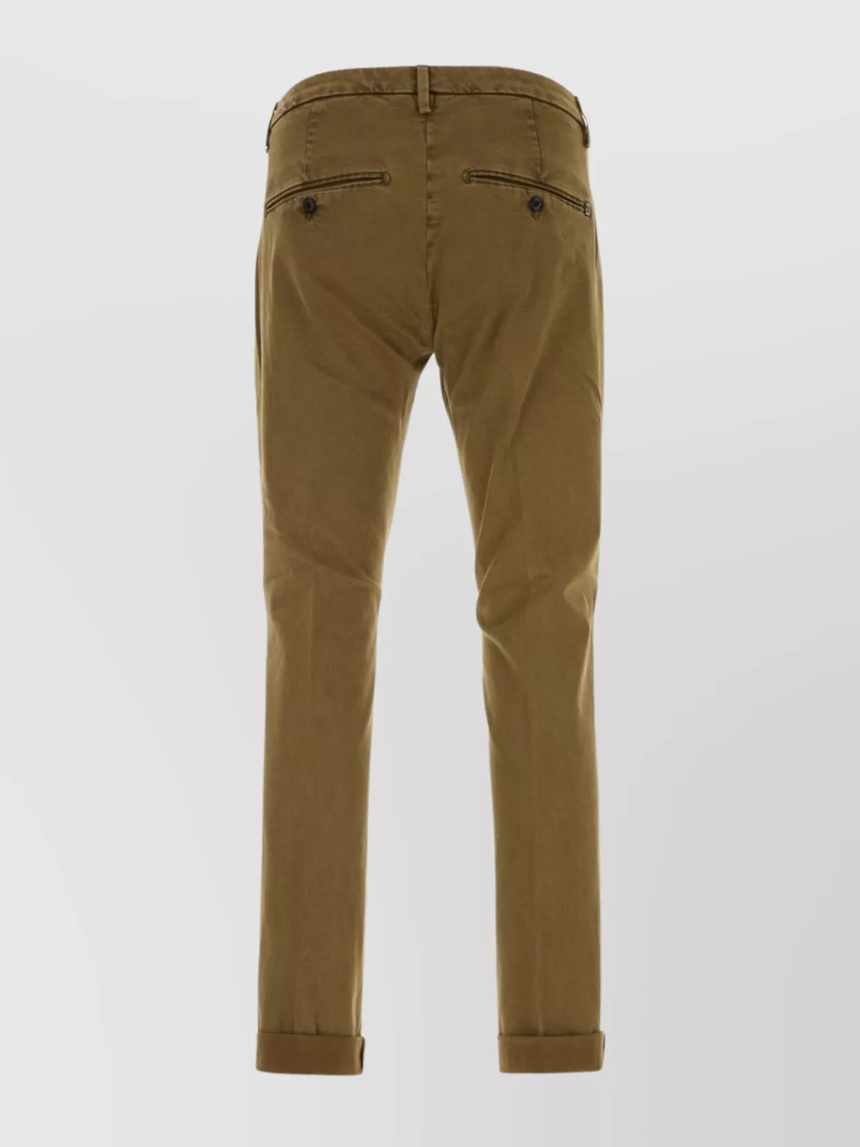 Dondup Cuffed Trousers With Pockets And Loops