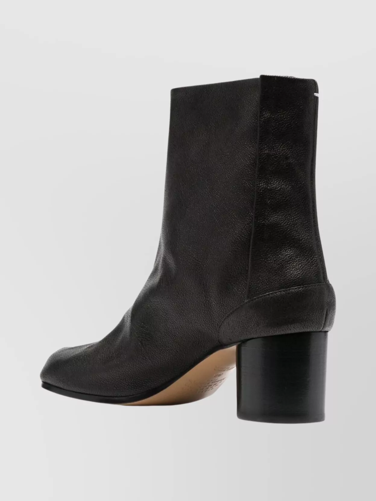 Maison Margiela Ankle Boots With Round Heel And Split Toe In Black