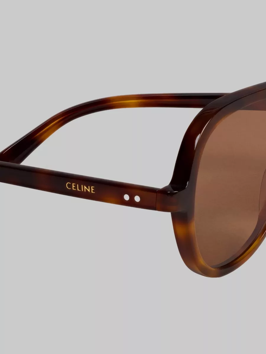 Celine Acetate Pilot Sunglasses
