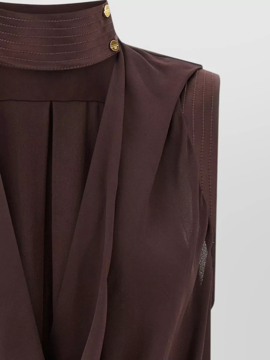 Elisabetta Franchi Draped Blouse