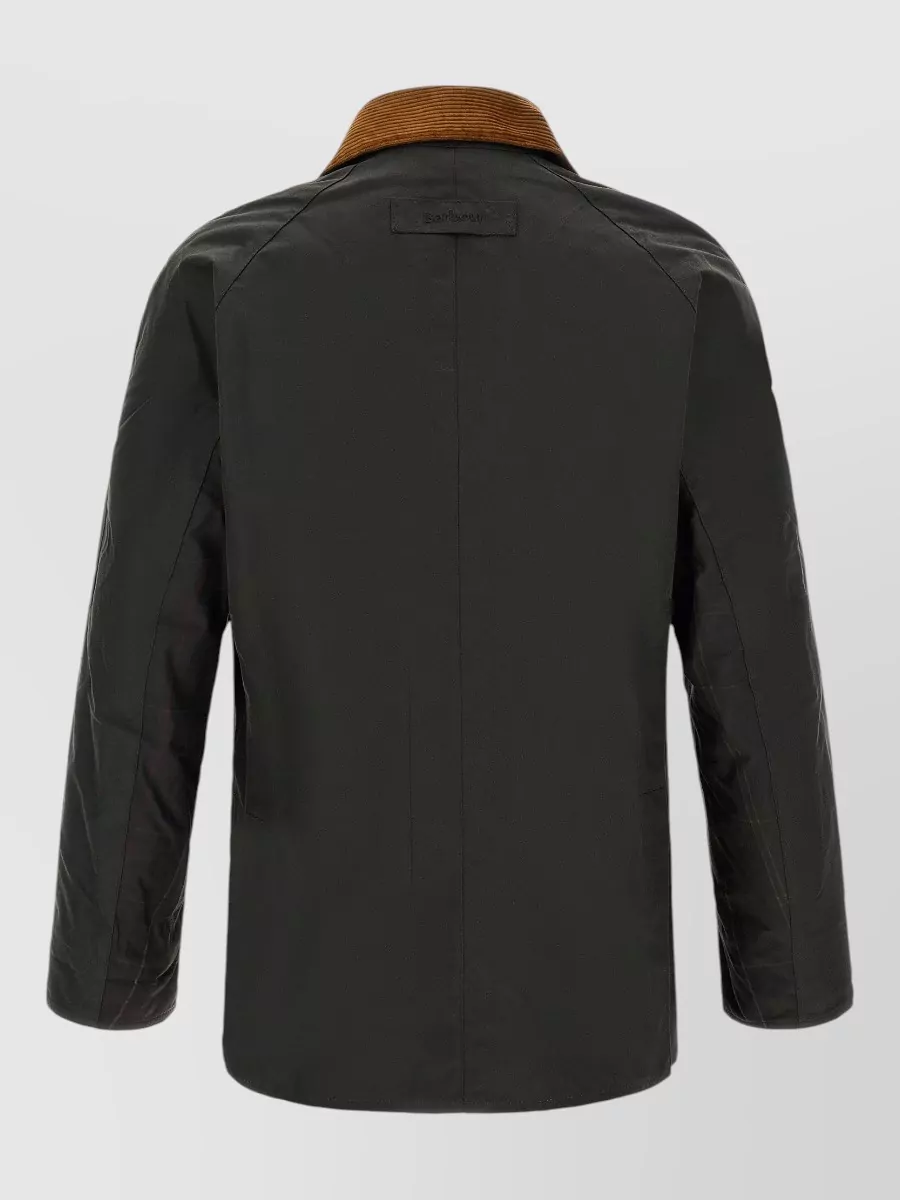 Barbour Waxed Cotton Single-Breasted Jacket
