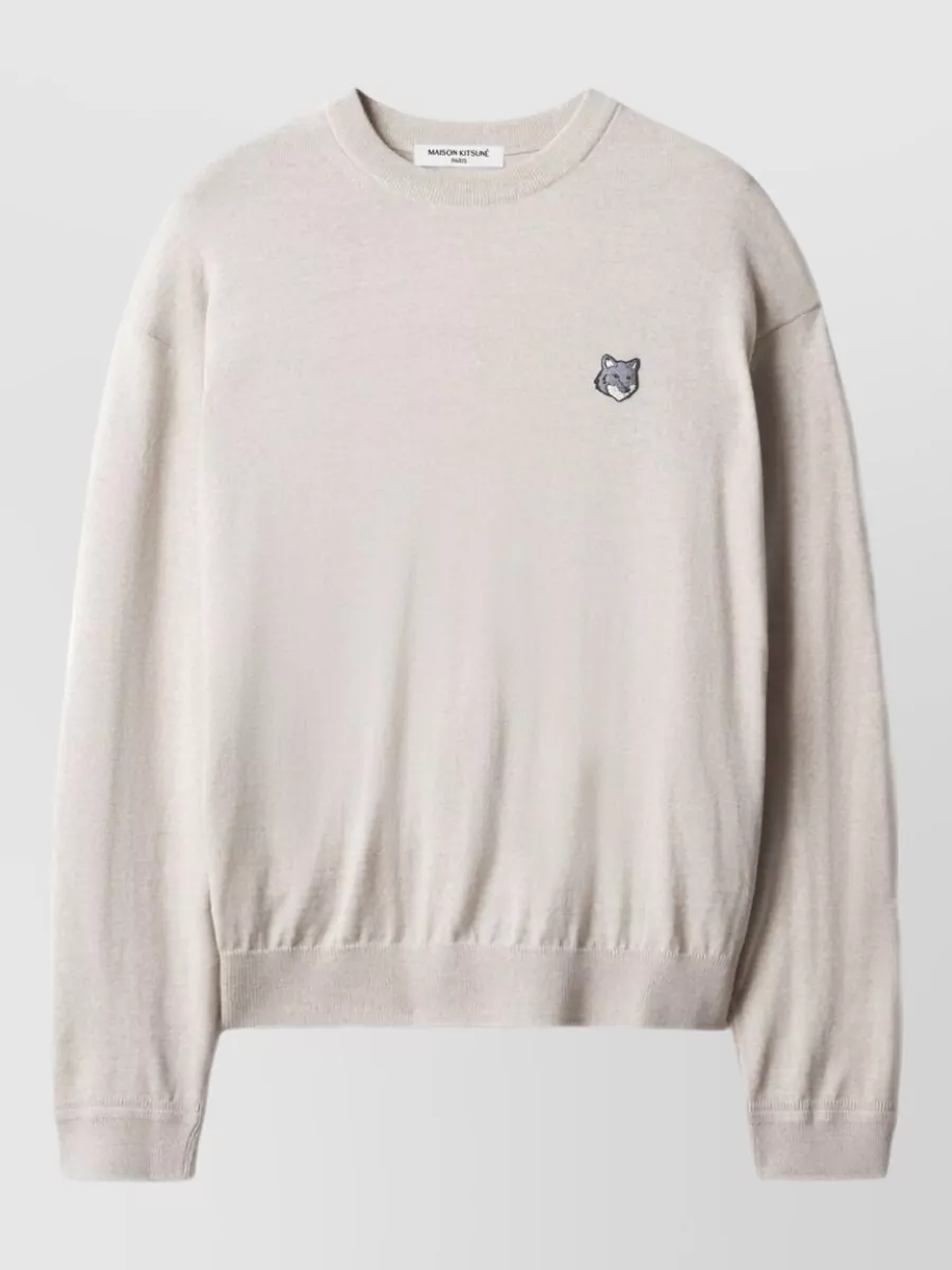 Maison Kitsuné wool crewneck sweater