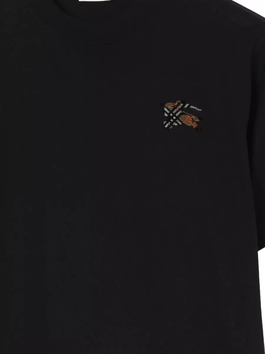 Burberry Cotton Embroidered Logo T-Shirt
