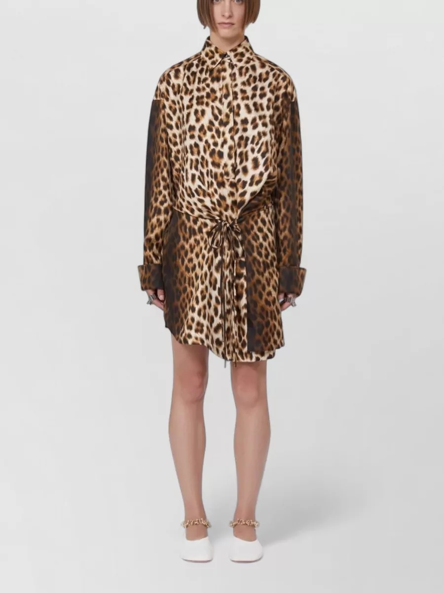 Sportmax Silk Mini Shirt Dress