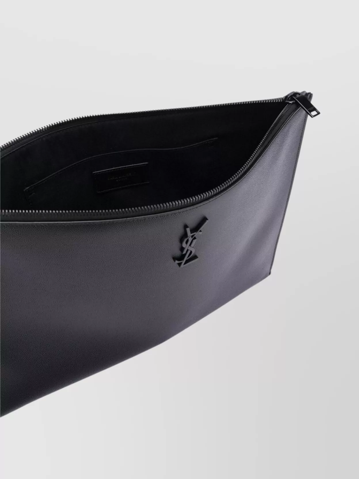 Saint Laurent Pebbled Rectangular Clutch Bag