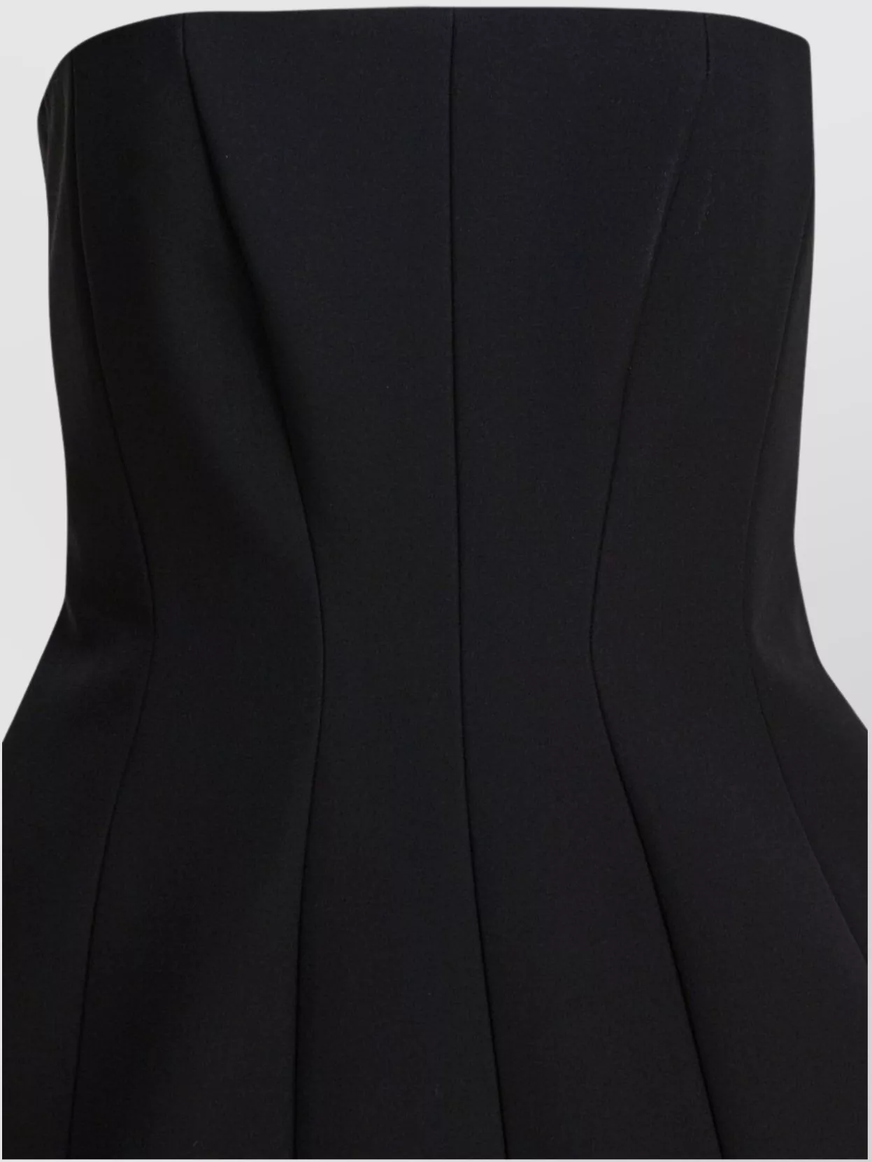 Max Mara Flared Silhouette Seam Detailing Strapless Design