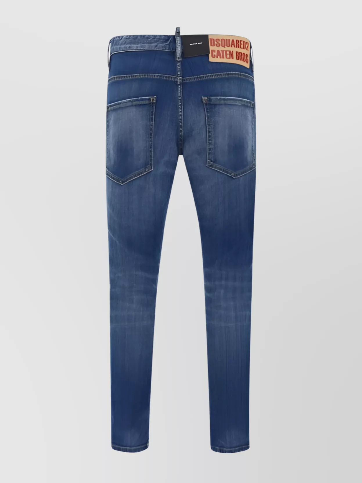 Shop Dsquared2 Distressed Cotton Jeans Applique Detail