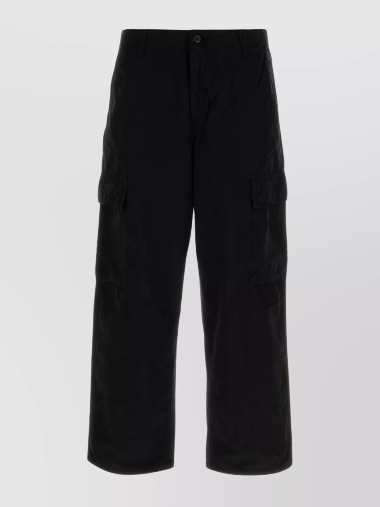Carhartt Wip Pantalone Cole Cargo Lane Popelin In Black