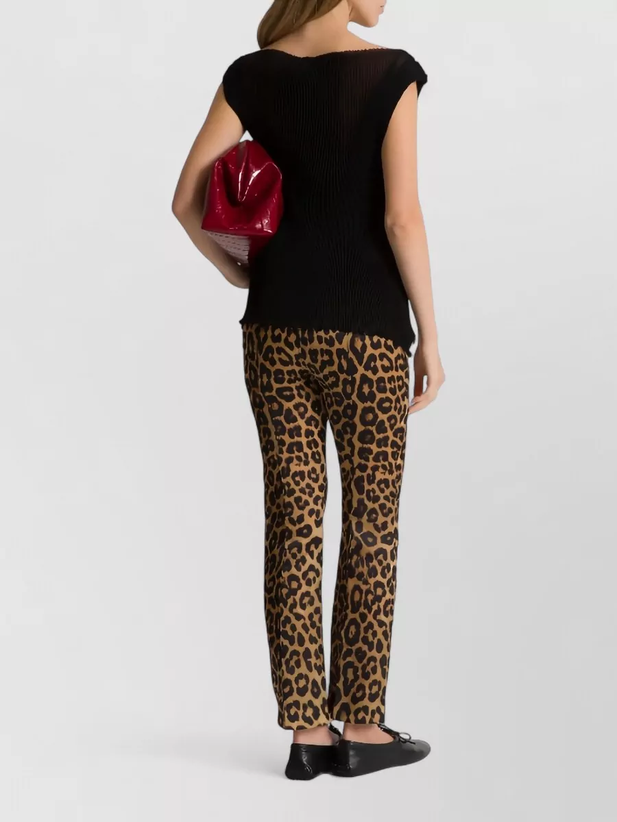Alberta Ferretti Silk Flared Trousers