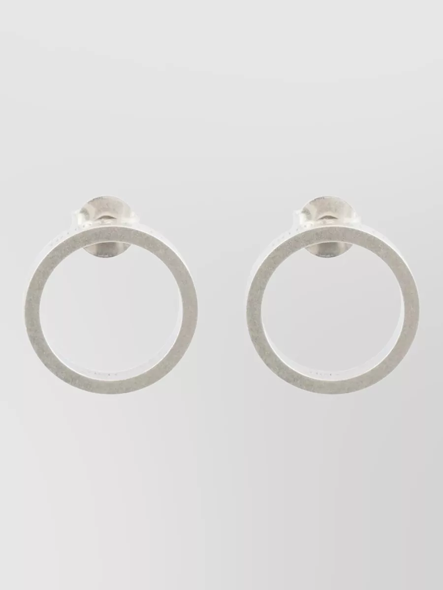 Maison Margiela silver hoop earrings