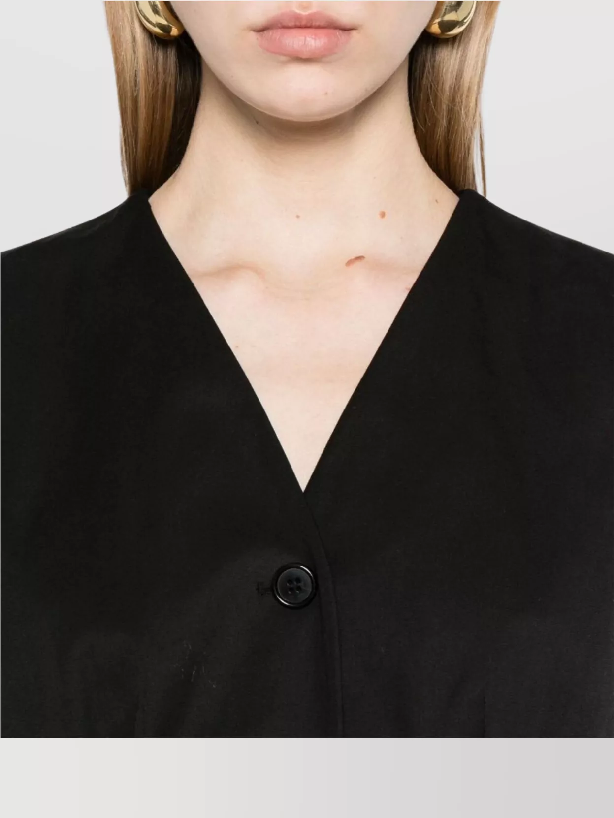 Theory Sleeveless Blazer With Dart Detailing And V-neckline
