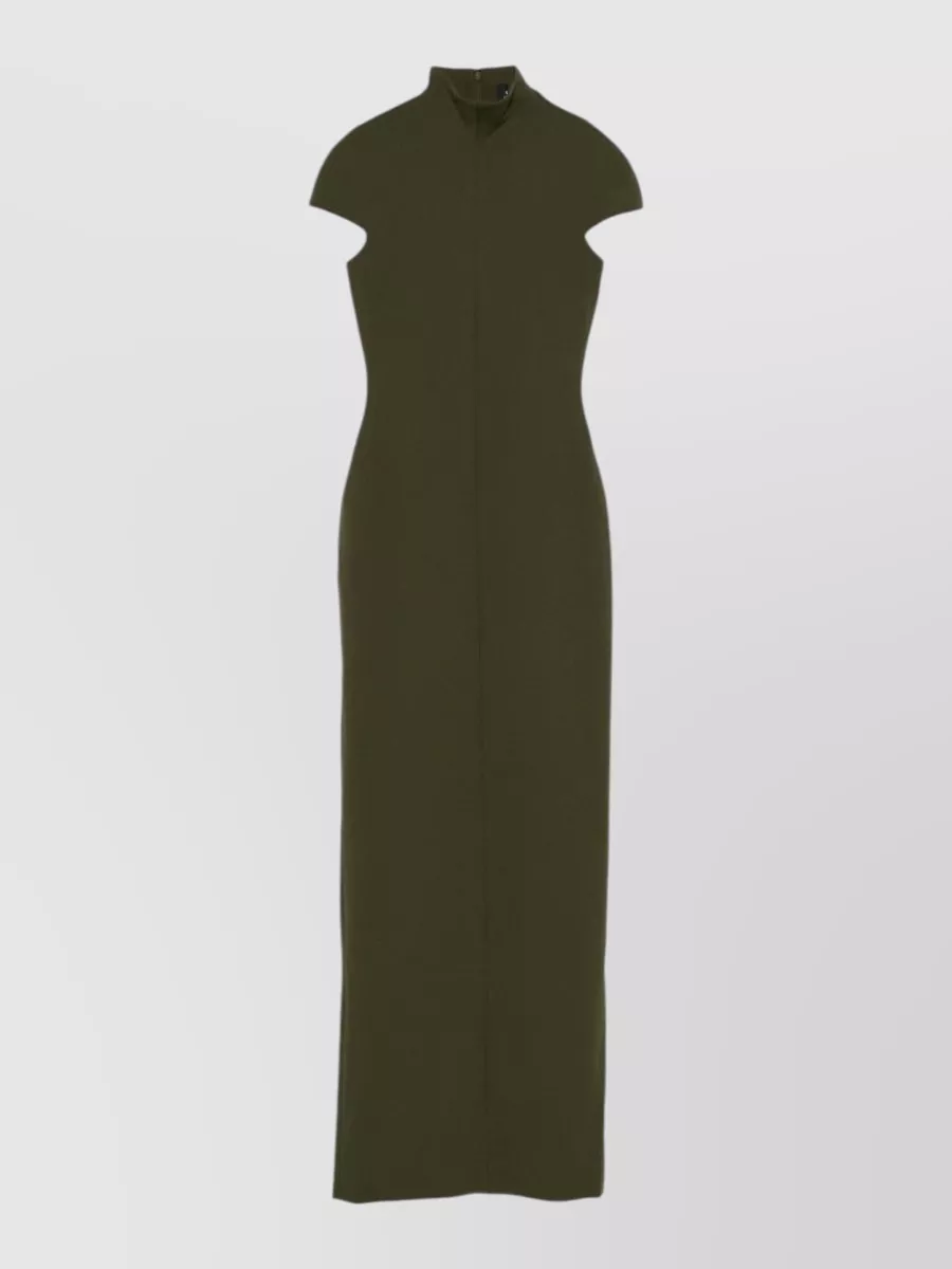 Solace London High neck cap sleeve maxi dress
