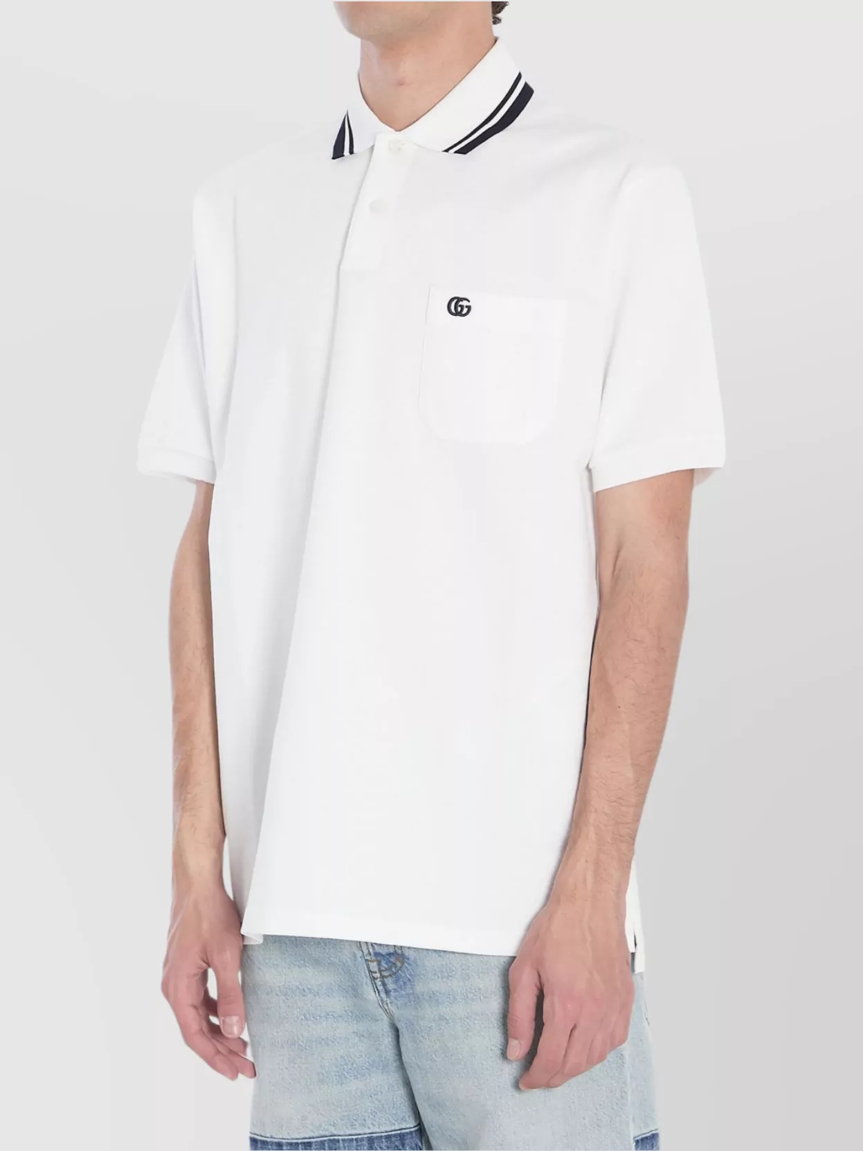 Gucci Polo Shirt Cotton Chest Pocket