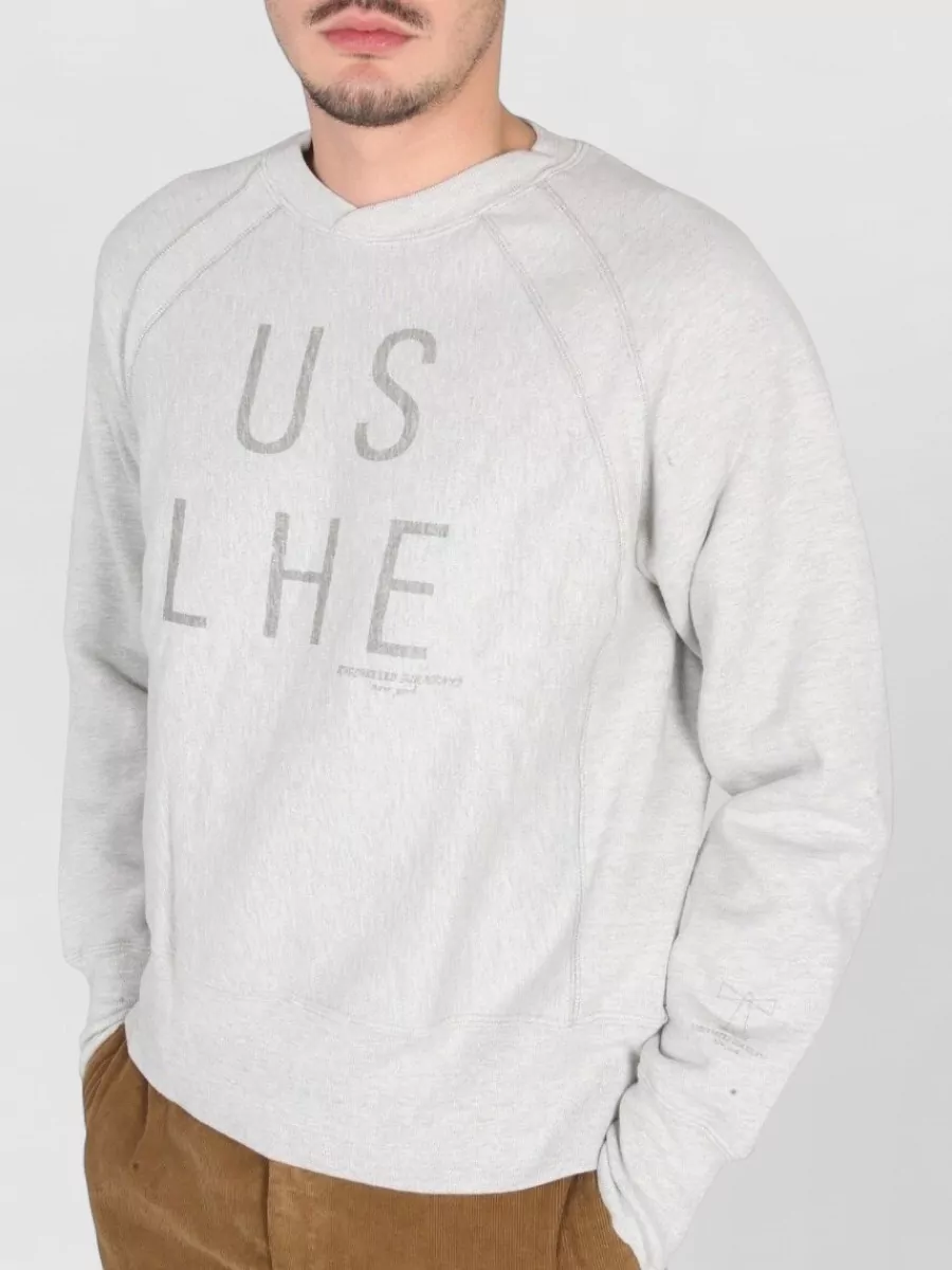 Engineered Garments Logo Print Crewneck Sweatshirt