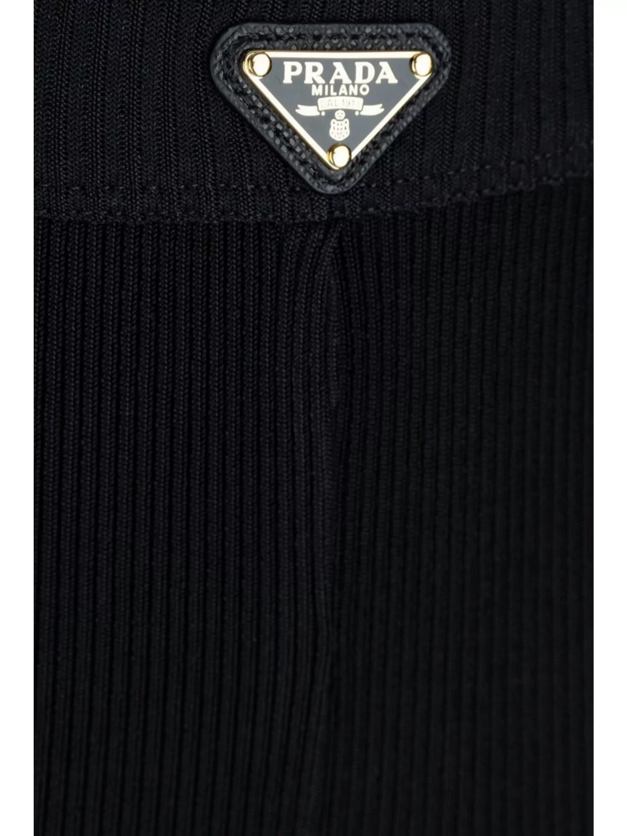 Prada Flared Ribbed Hem Trousers