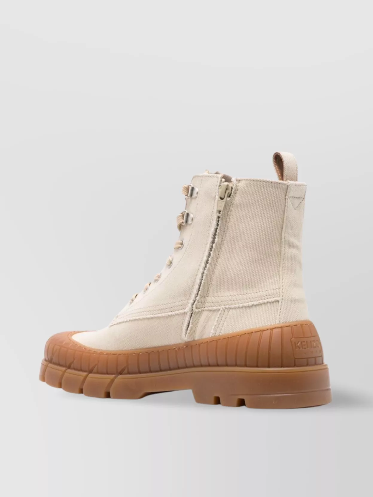 Kenzo High-Top Ankle Boots Pull-Tab Heel