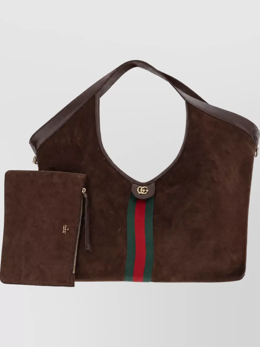 Gucci Giglio Large Leather Tote Bag