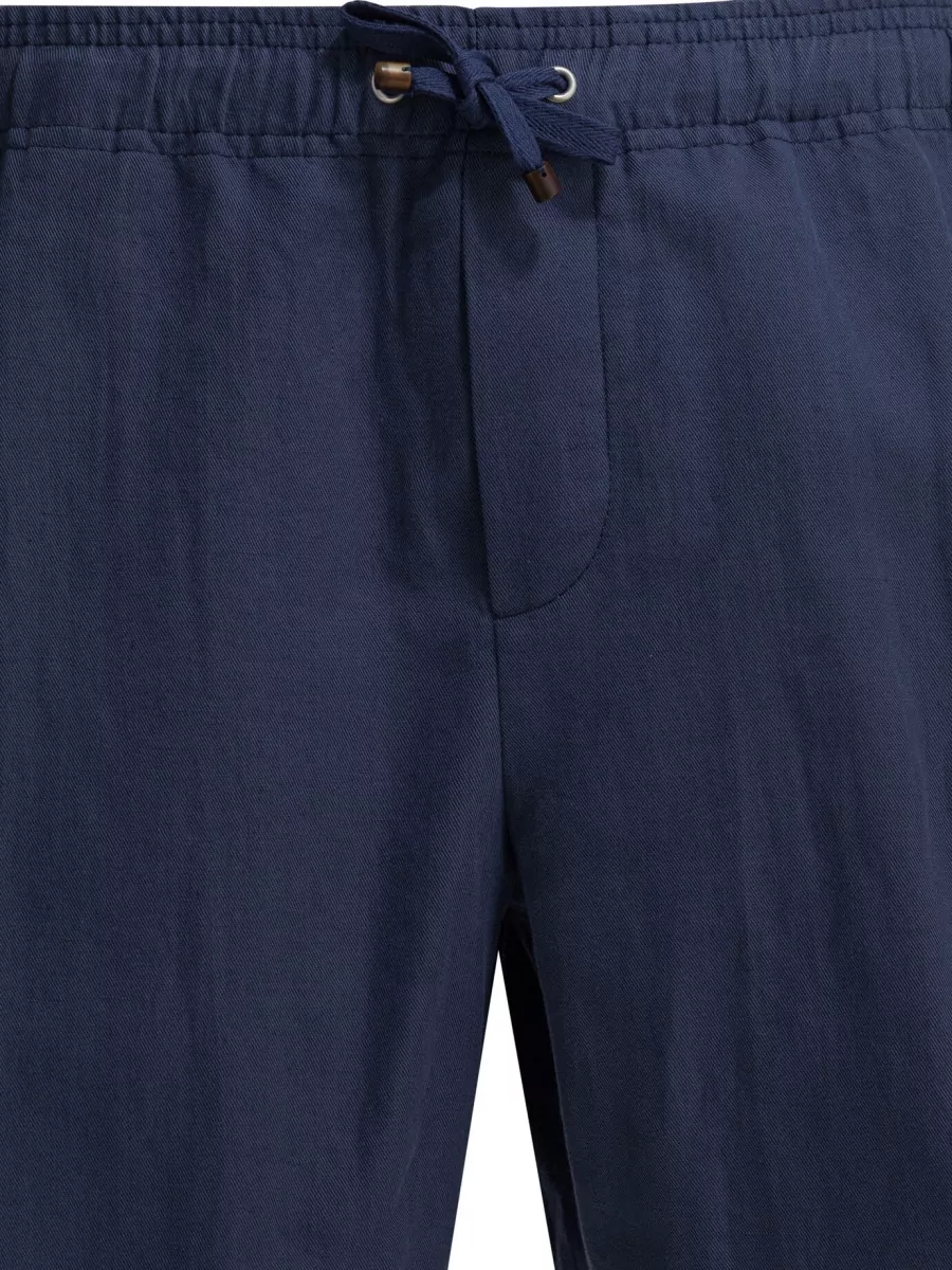 Brunello Cucinelli Linen Blend Cargo Bermuda Shorts
