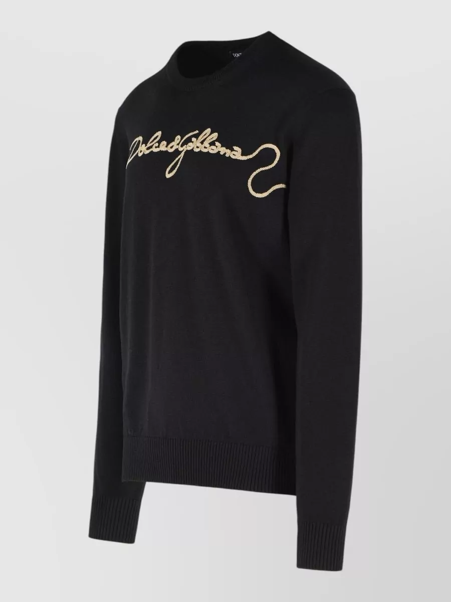Dolce&Gabbana Virgin Wool Short-Sleeve T-Shirt
