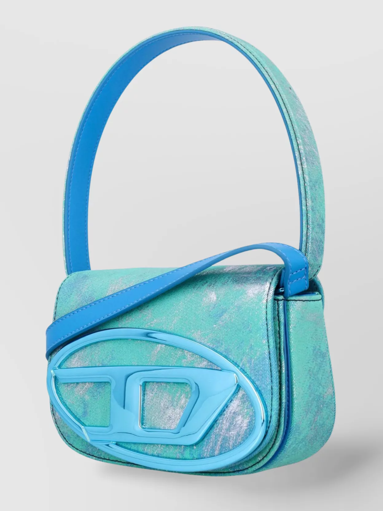 Diesel 1dr Structured Denim Shoulder Bag