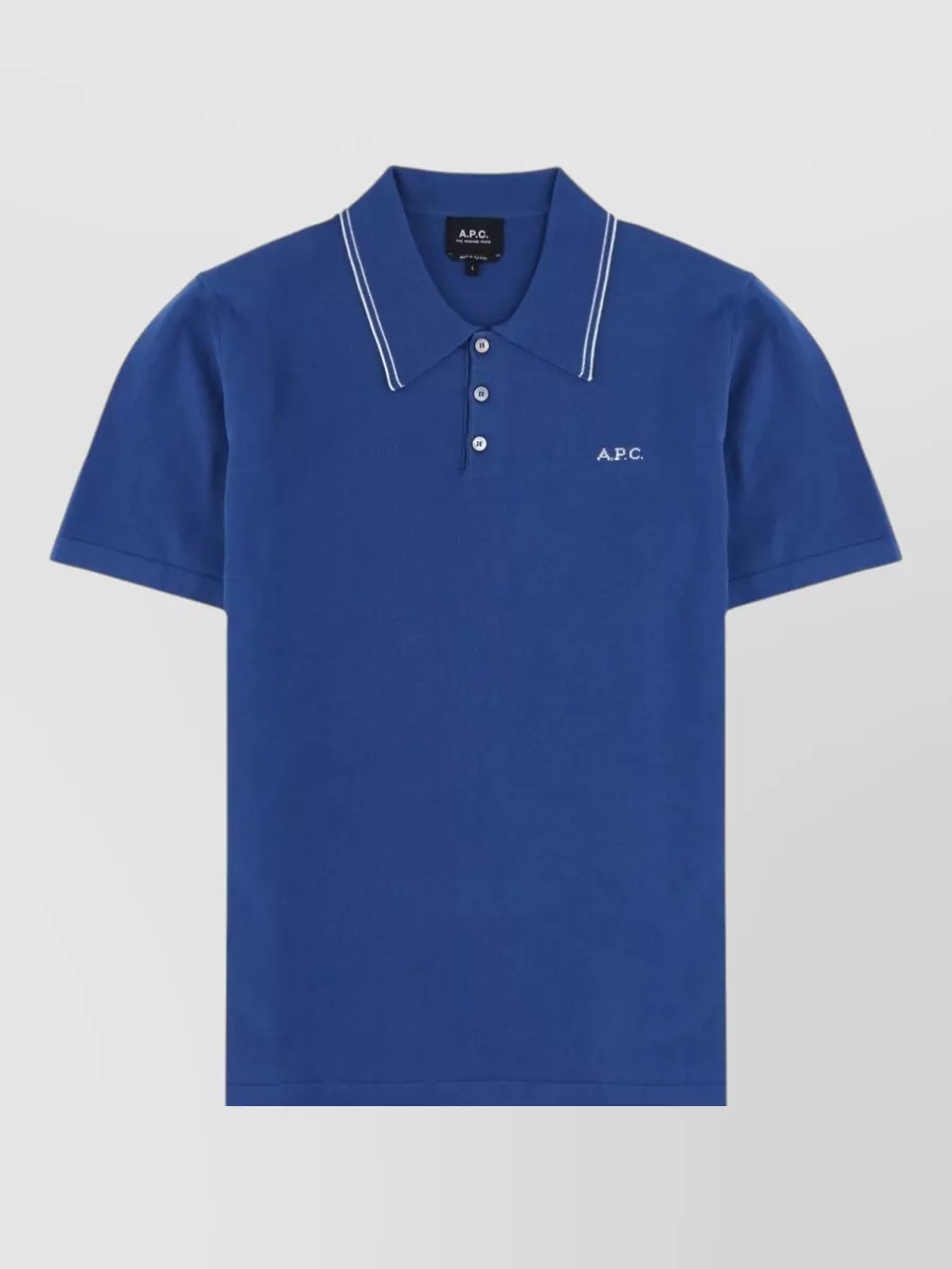 A.p.c. Cotton Logo Polo Shirt