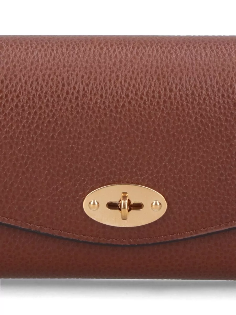 Mulberry Textured Purses And Cardholders With Gold-tone Hardware In Brown