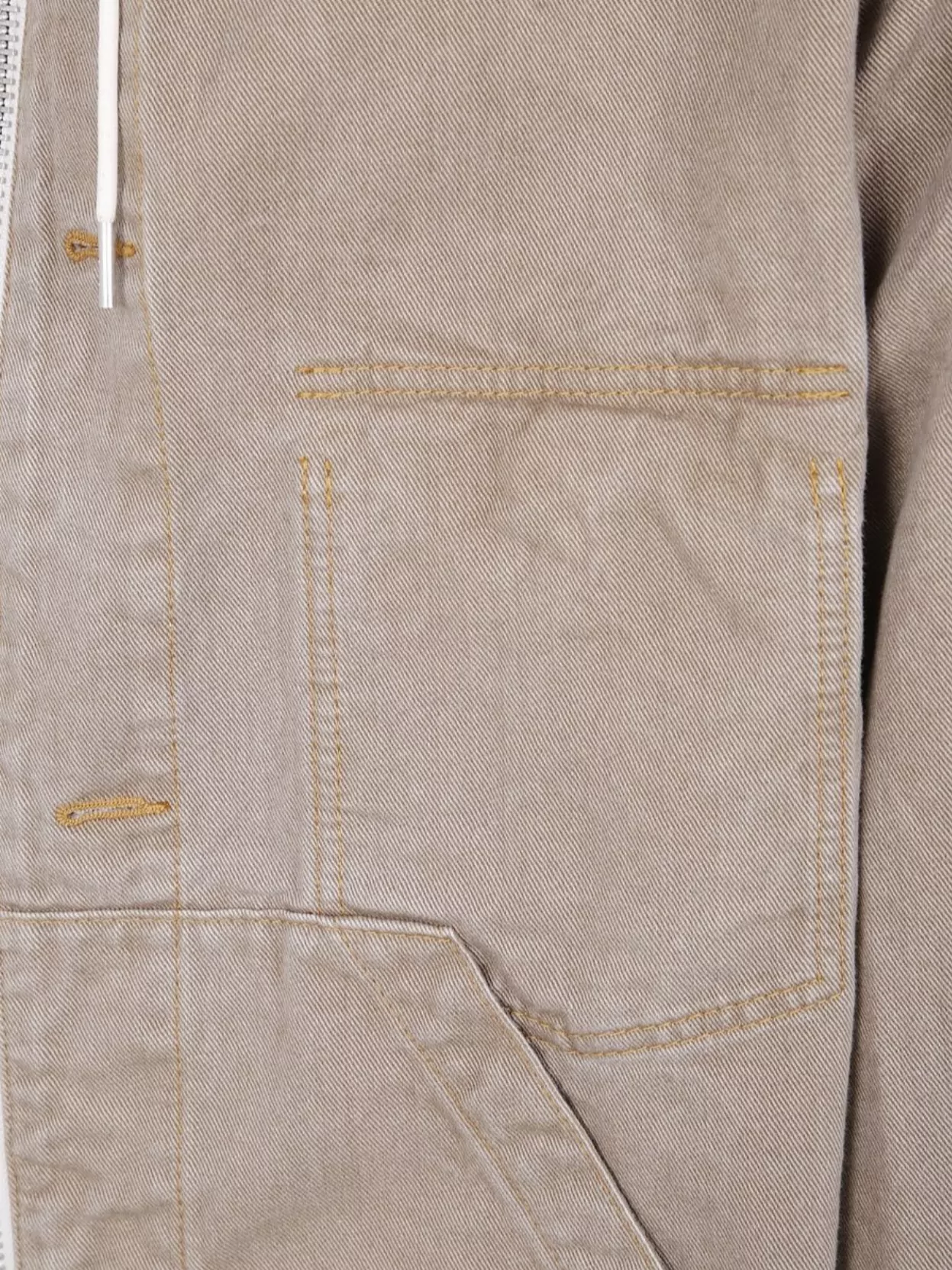 Sacai Denim Jacket With Adjustable Hem And Hood