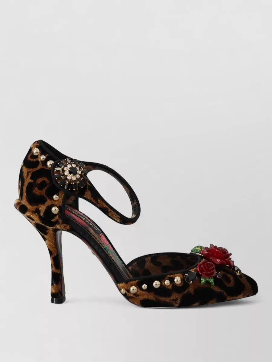 Dolce&Gabbana Leopard Crystal-Embellished Pumps