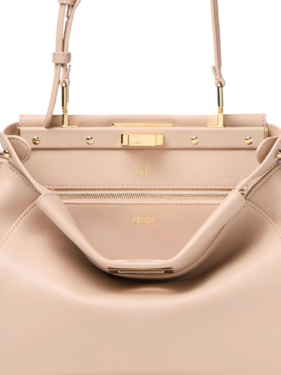 Fendi Peekaboo Small Leather Shoulder Bag