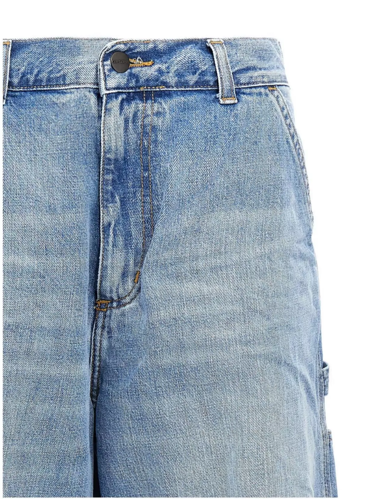 Carhartt Wip Wide Leg Jeans With Pockets And Loops