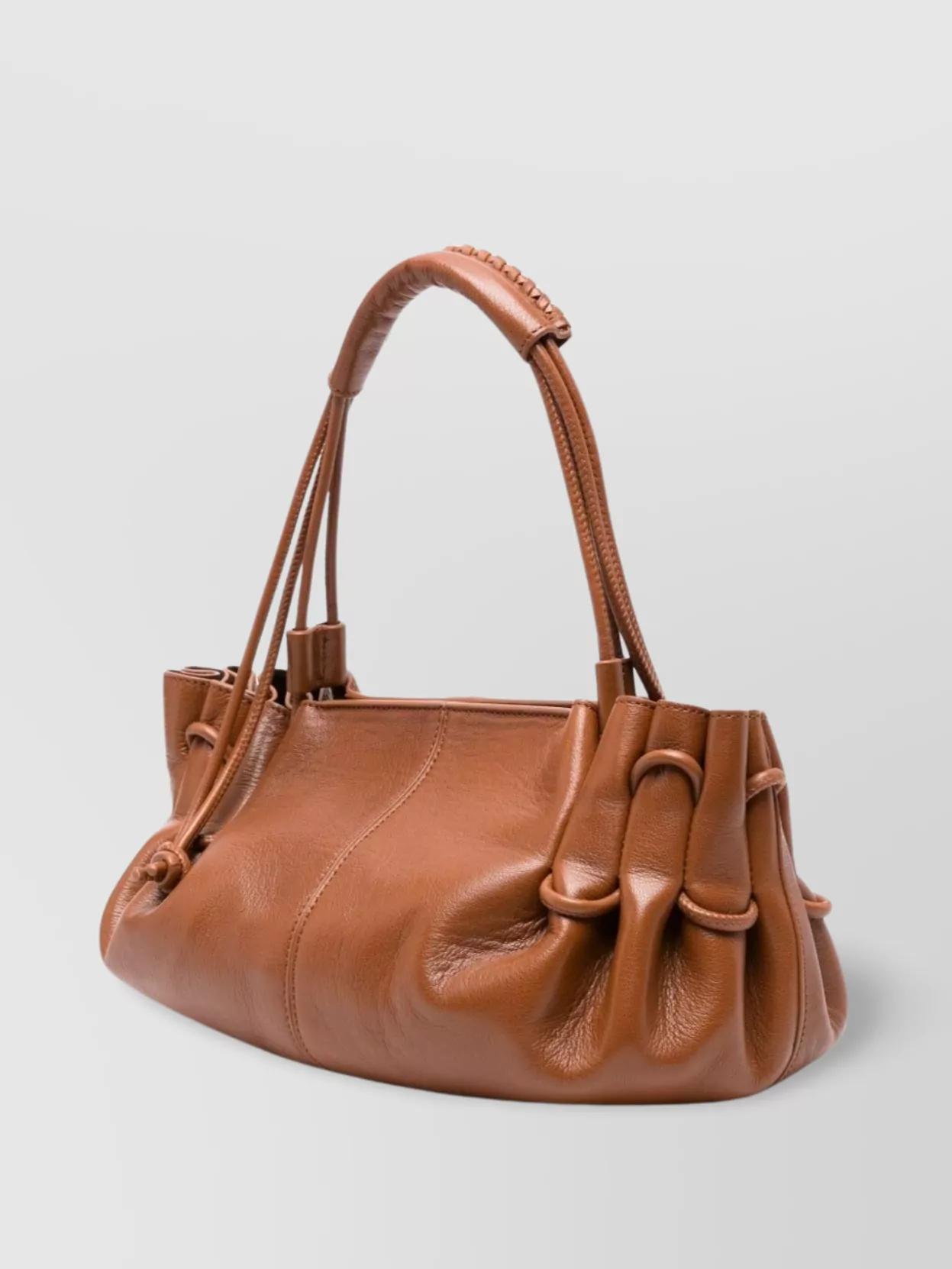 Hereu Medium Leather Shoulder Bag With Top Handle
