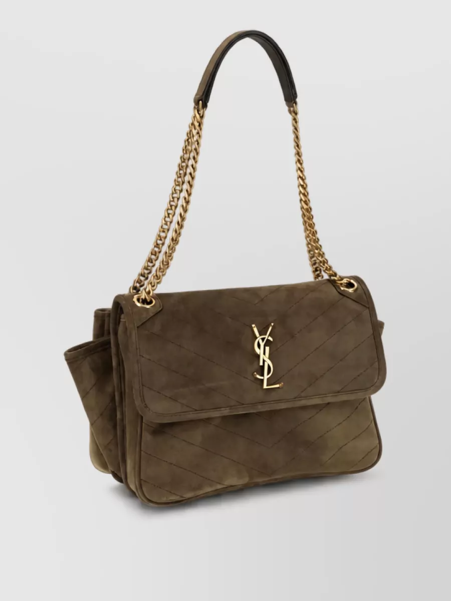 Saint Laurent leather clutch bag