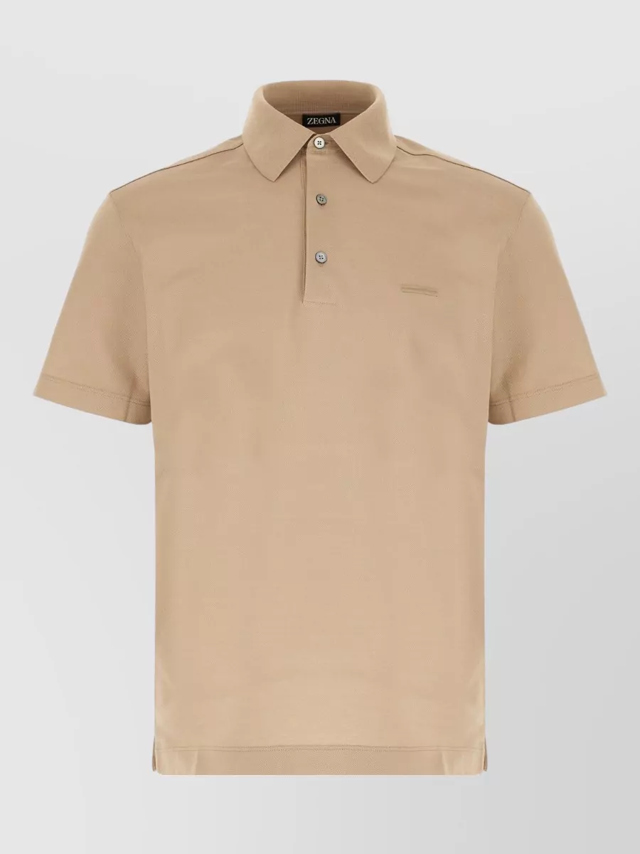 Zegna cotton piqué polo shirt