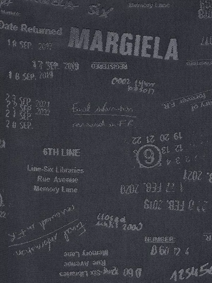 Mm6 Maison Margiela Printed Long Sleeve Shirt Button Cuffs Collar