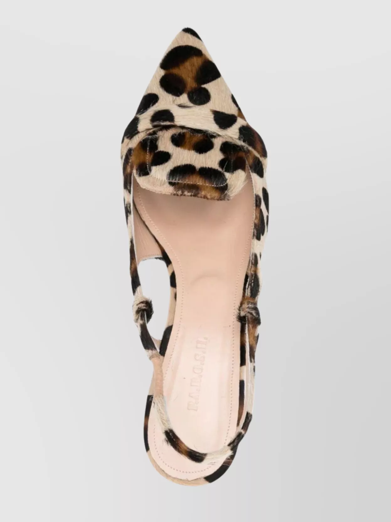 Parosh Slingback Pumps Leopard Mid Heel