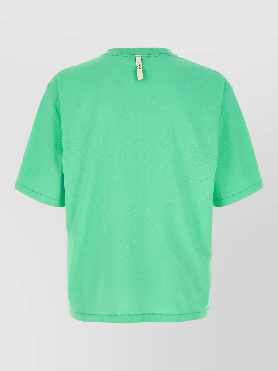 Jacquemus Logo-Print Cotton-Hemp Jersey T-Shirt