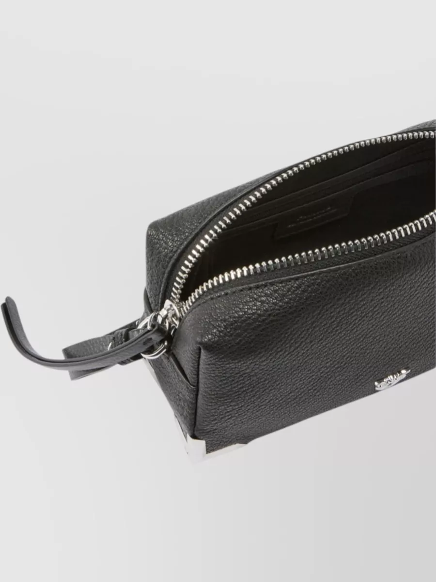 Pinko Mini Sheepskin Clutch Bag