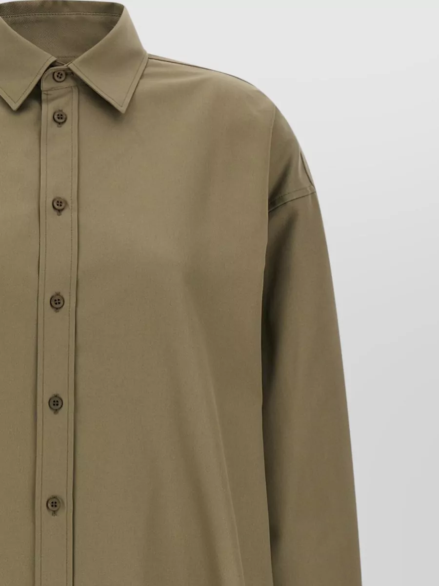 Balenciaga Shirt Lace Detail Collared Long Sleeves