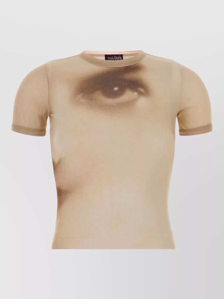 Jean Paul Gaultier printed mesh tulle t-shirt