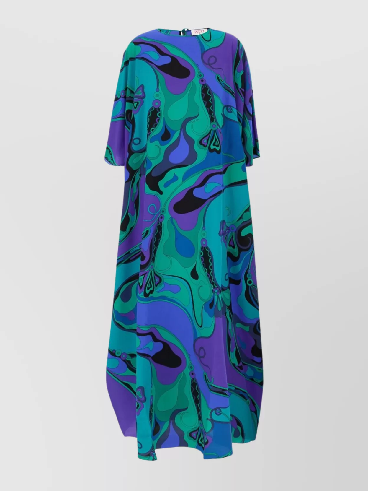 Pucci Silk Dress With Printed Abstract Pattern