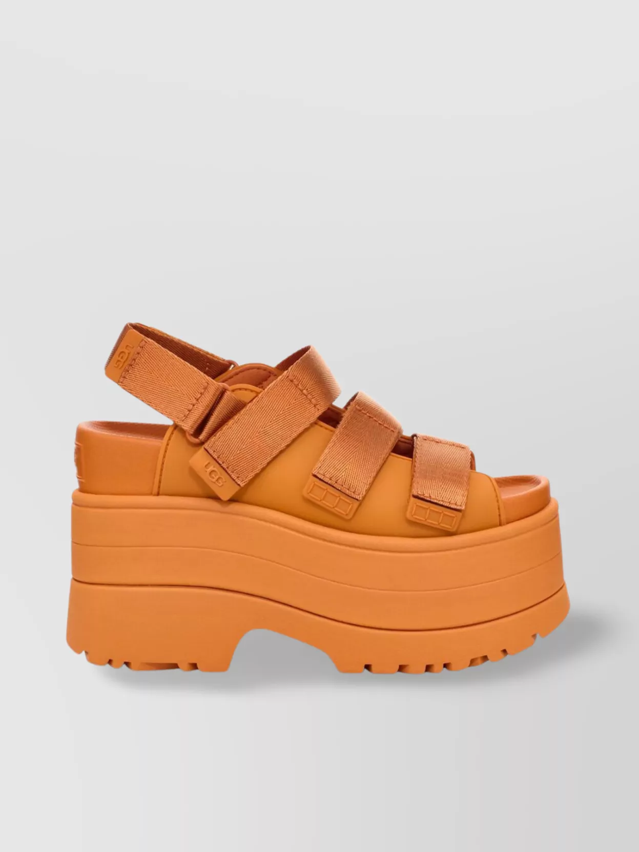 Ugg Rise Gold Ankle Strap Platform Sandal