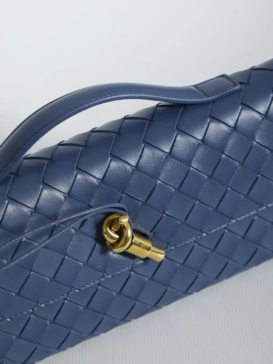 Bottega Veneta Andiamo Long Leather Clutch Bag