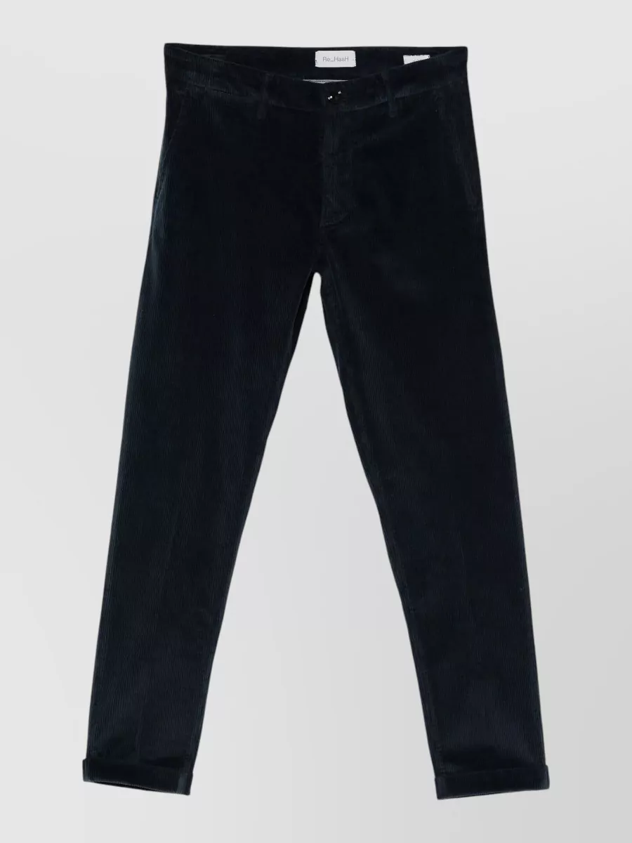 Re-hash Straight Leg Chinos Pants Side And Back Pockets