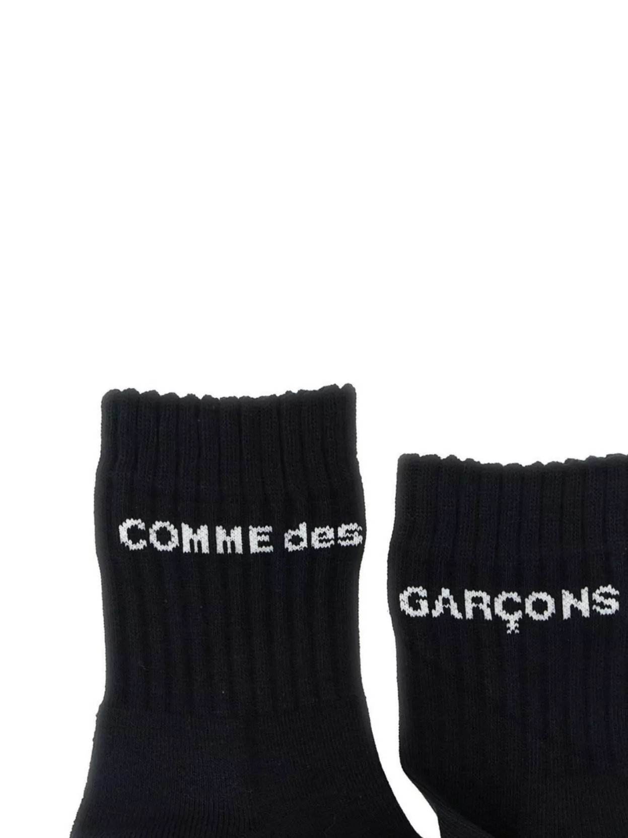 Comme Des Garçons Signature Ankle Socks Ribbed Cuffs