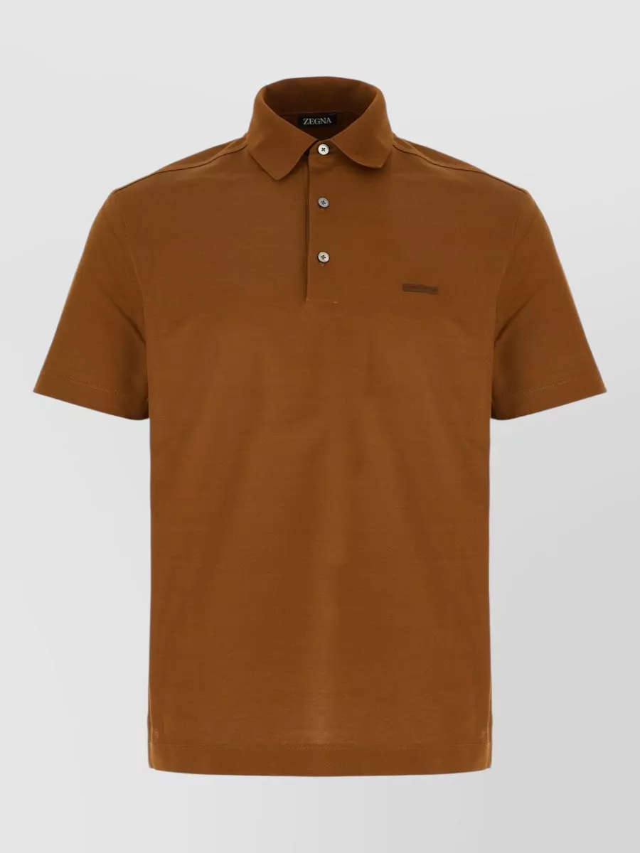 Zegna Piqué polo shirt