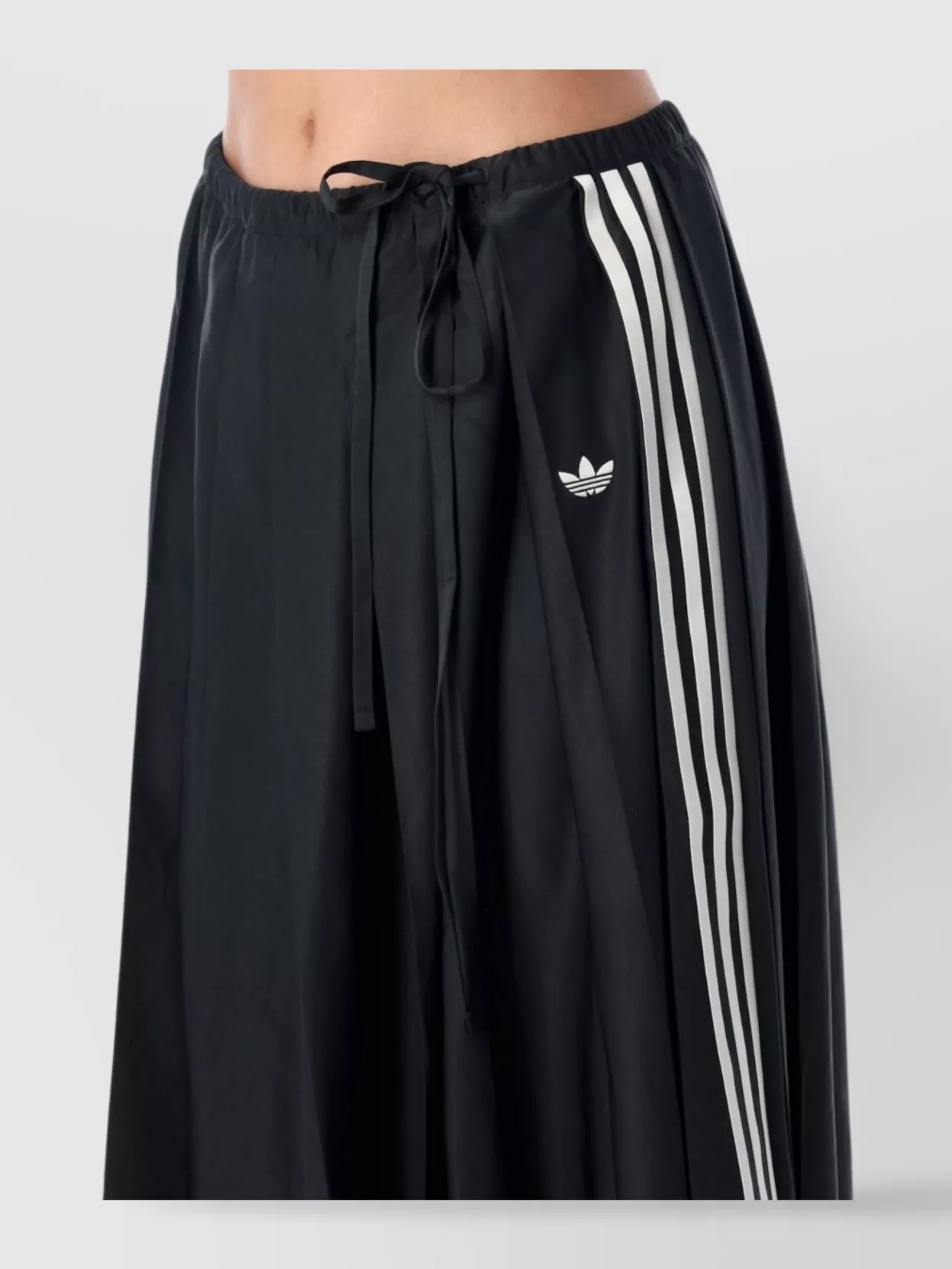 Adidas Originals Long Skirt With Pleats And Side Stripes