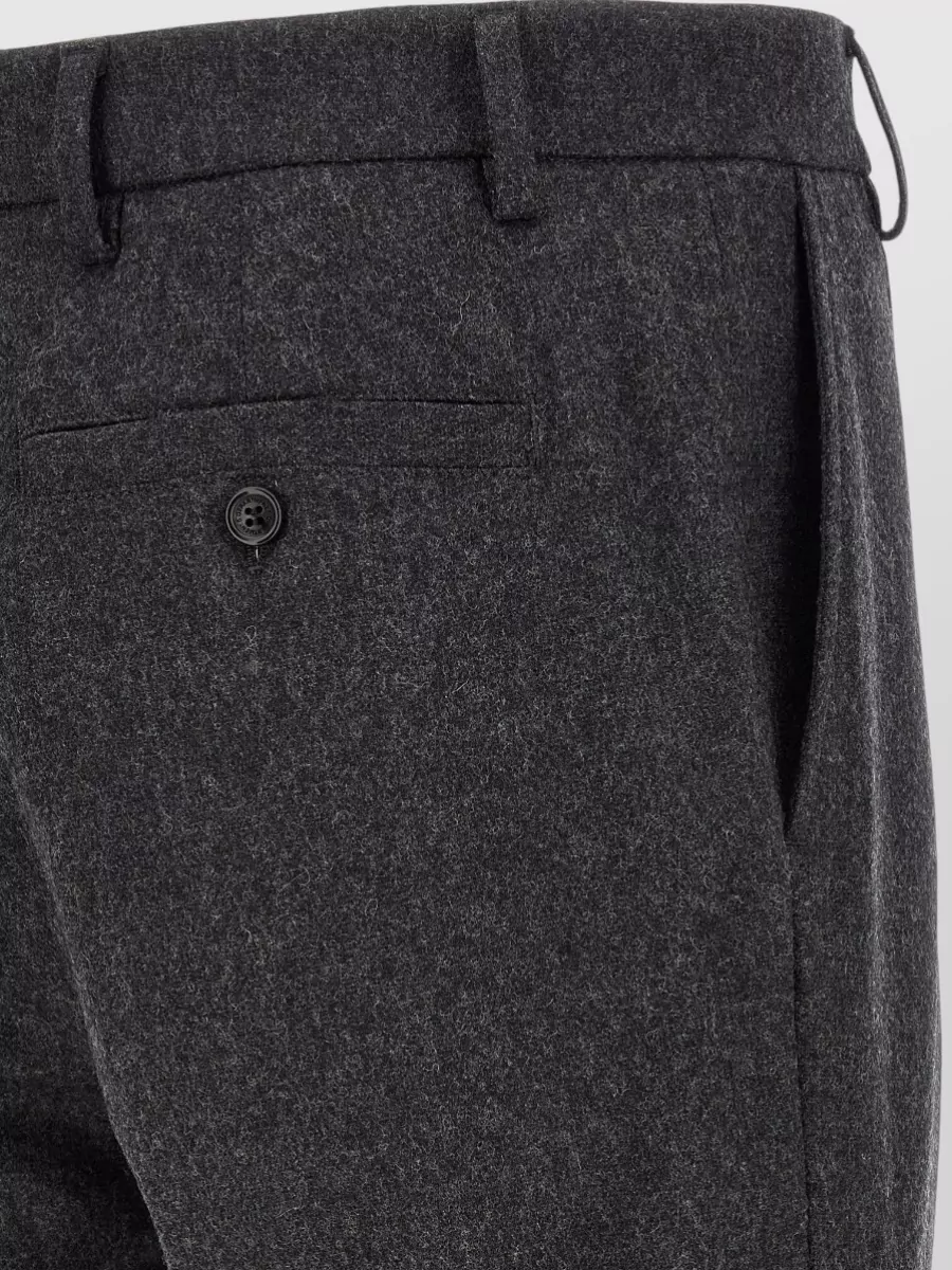 Department 5 Cashmere Wide-Leg Pleated Trousers